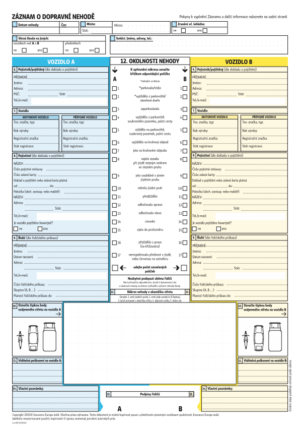 Záznam o dopravní nehodě