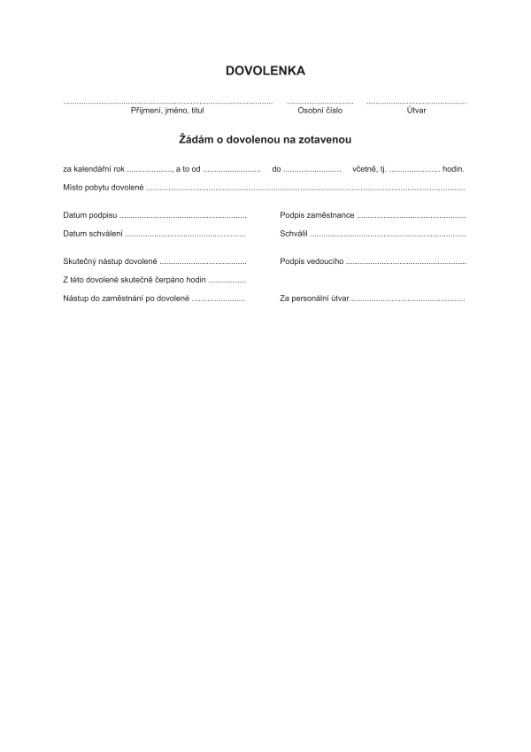Dovolenka