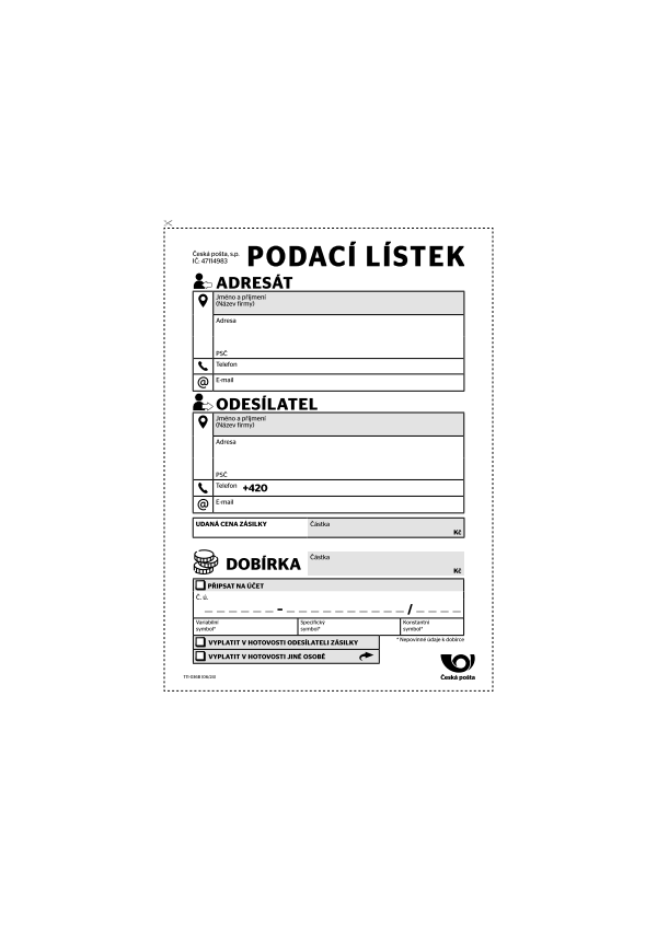 Podací lístek